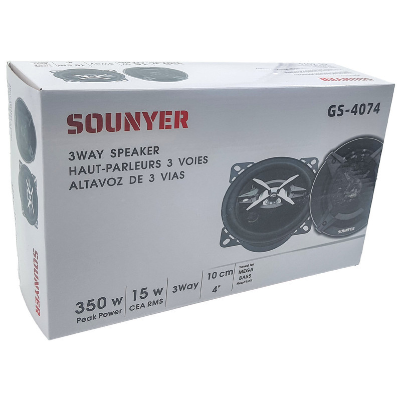 اسپیکر پشت و جلوی خودرو سونیر مدل GS-4074 سایز 4 اینچ بسته دوعددی