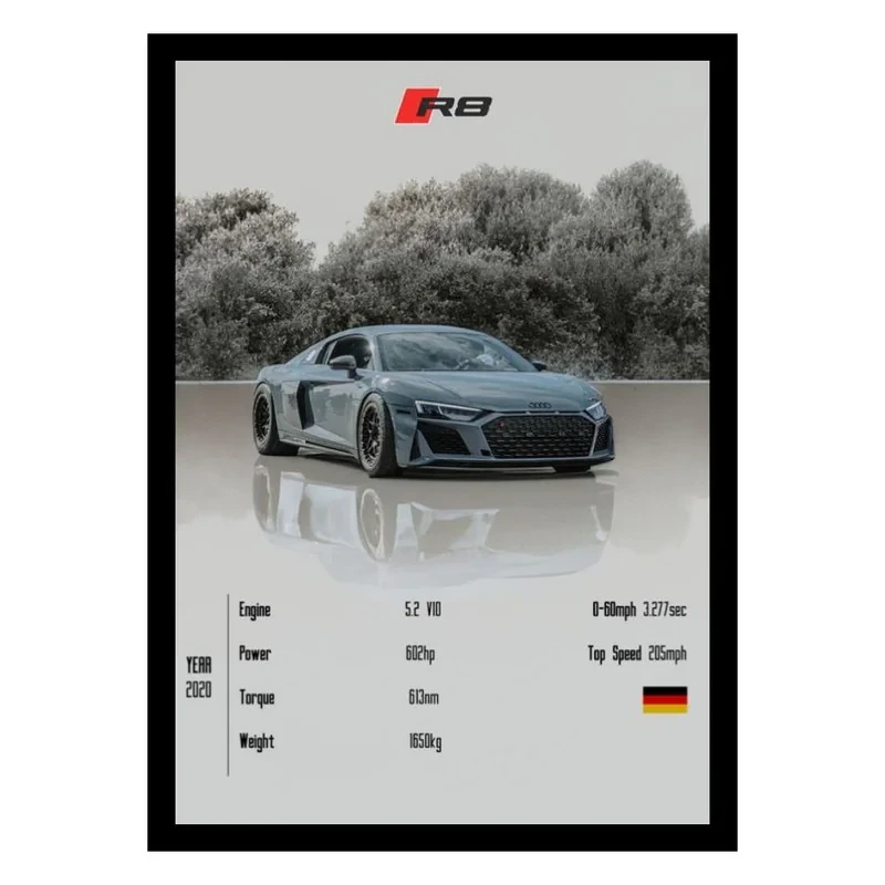 تابلو مدل ماشین آئودی AUDI RB