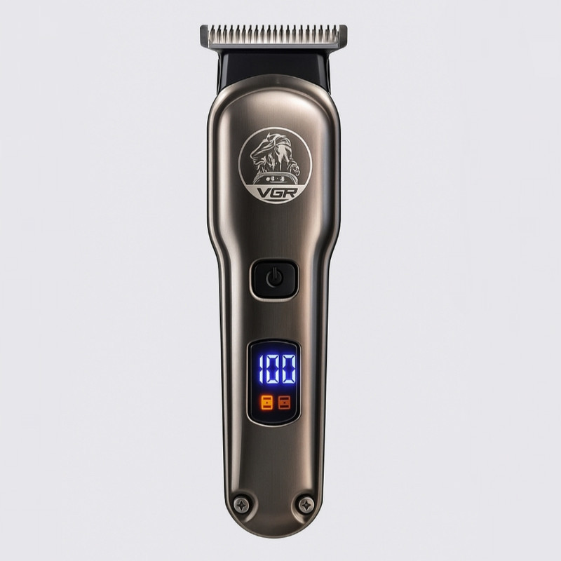 ست ماشین اصلاح موی صورت و بدن شارژی وی جی ار مدل V-675 S3 مجموعه سه عددی