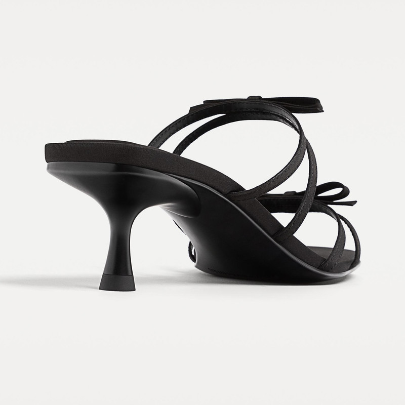 صندل زنانه استرادیواریوس مدل HIGH-HEEL WITH BOW 2025