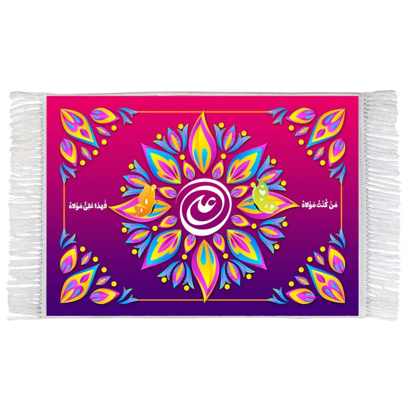 فرش ماشینی دیوارکوب اطلس آبی مدل من کنت مولا کد T3901