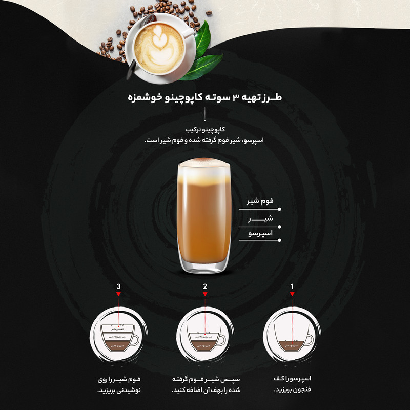 اسپرسو ساز خانگی 1.6 لیتری زیگما مدل RL-222، نیمه اتوماتیک با مصرف پودر قهوه، مناسب تهیه اسپرسو، کافه لاته، موکا و کاپوچینو، دارای یک عدد نازل قهوه، سیستم گرم کردن فنجان