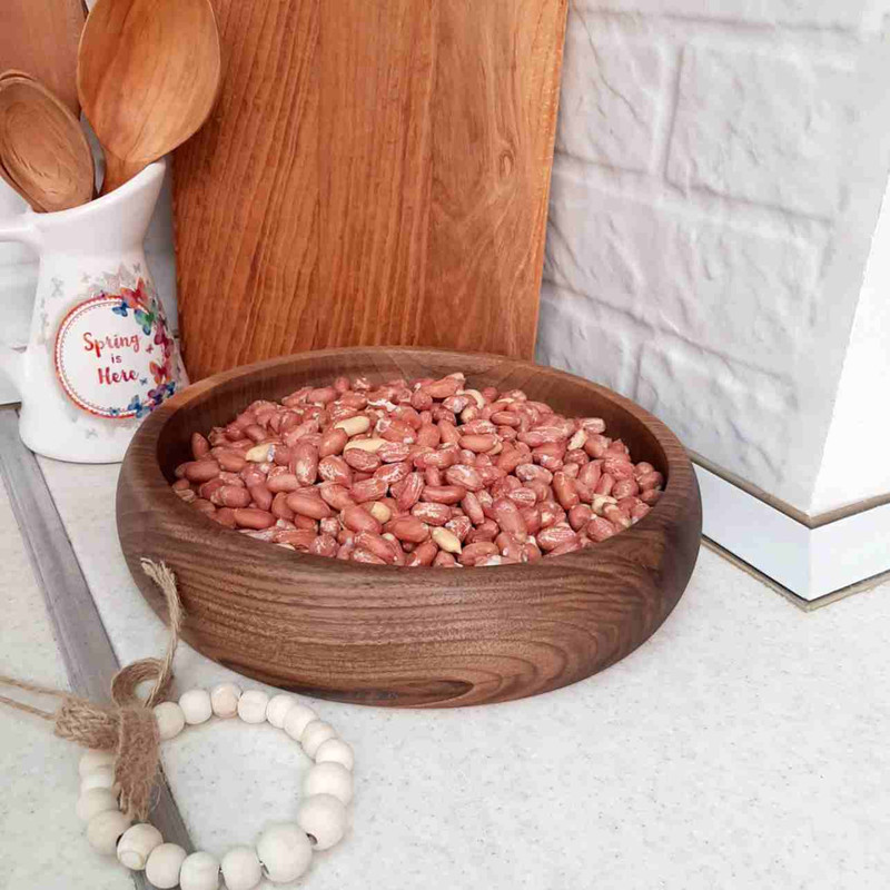 کاسه مدل چوبی طرح خمره‌ای کد ۲۸