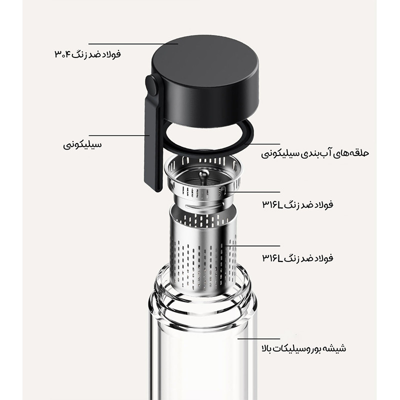 فلاسک میجیا مدل MJBLB01PL گنجایش 0.4 لیتر