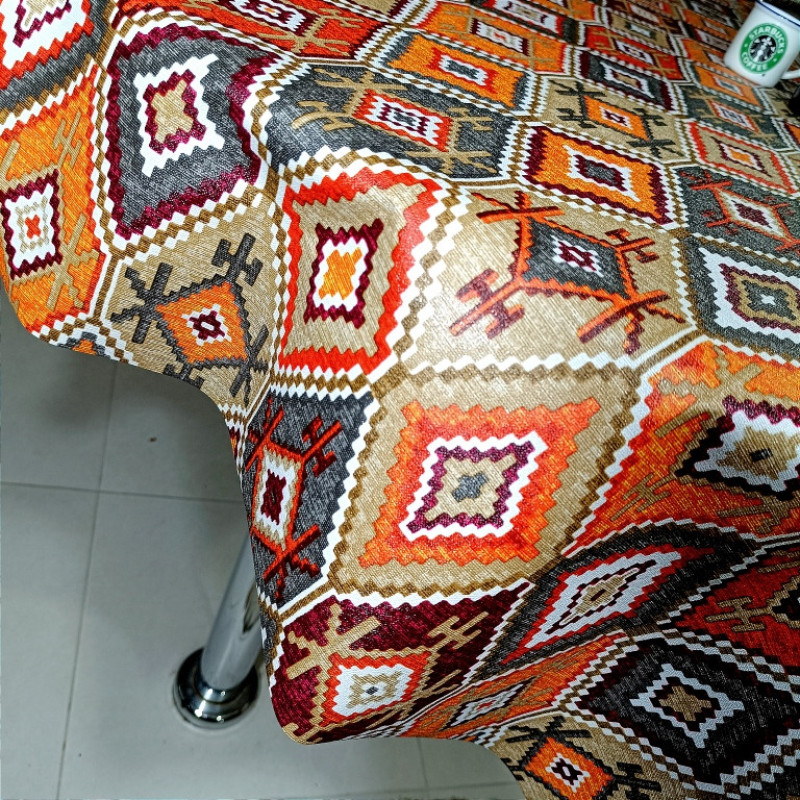 رومیزی طرح گلیم ترک مدل پارچه ای کد A140-T300cm