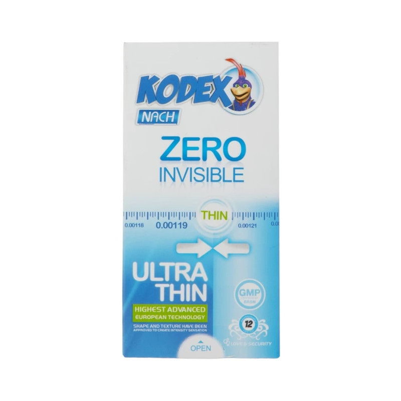 کاندوم تاخیری کاپوت مدل 45MIN بسته 12 عددی به همراه کاندوم کلاسیک کدکس مدل ZERO INVISIBLE بسته 12 عددی