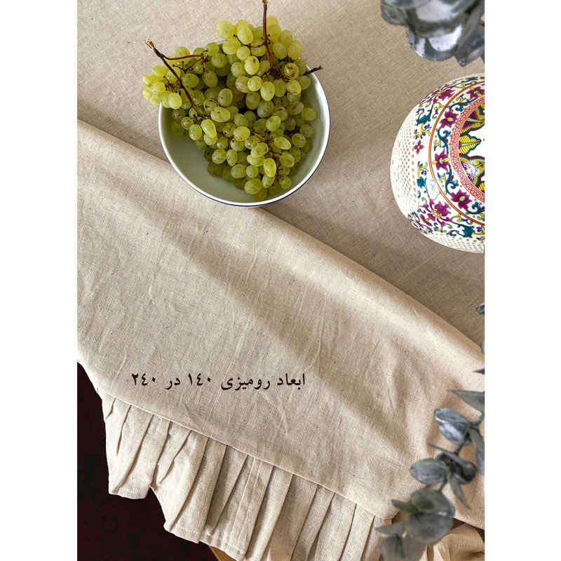 رومیزی مدل چین دار سایز 240x140 سانتی‌متر
