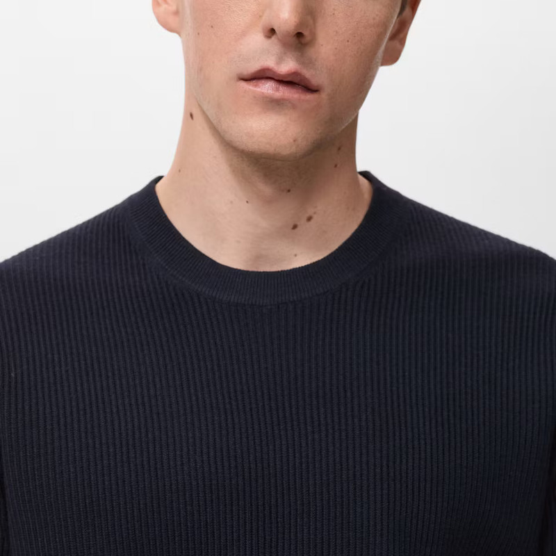 پلیور یقه گرد مردانه مانگو مدل REGULAR FIT COTTON