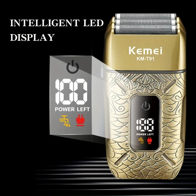 ست ماشین اصلاح موی صورت و بدن کیمی شارژی مدل KM-T91