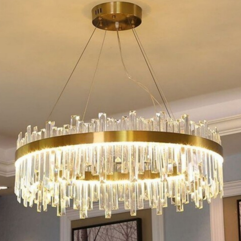 کریستال لوستر مدل خطی کد 12cm بسته 20 عددی