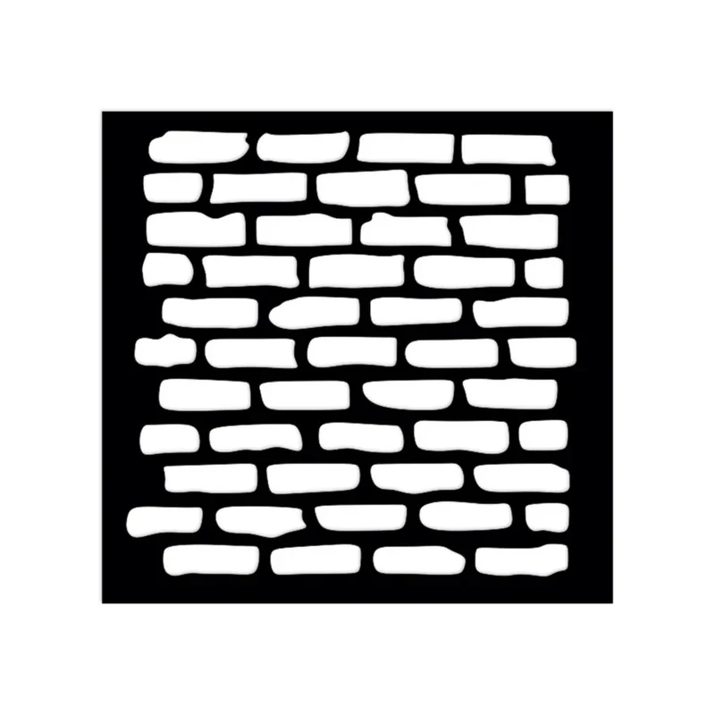 شابلون طرح دیوار آجری کد 0398