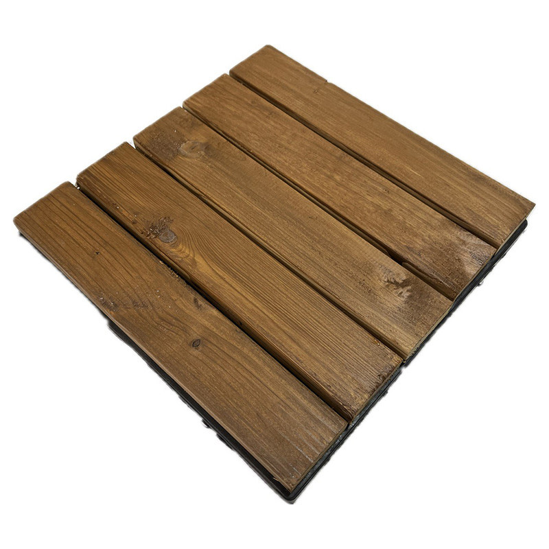 کفپوش مدل تایل ترموود پنج ردیفه سایز 30x30 سانتی متر