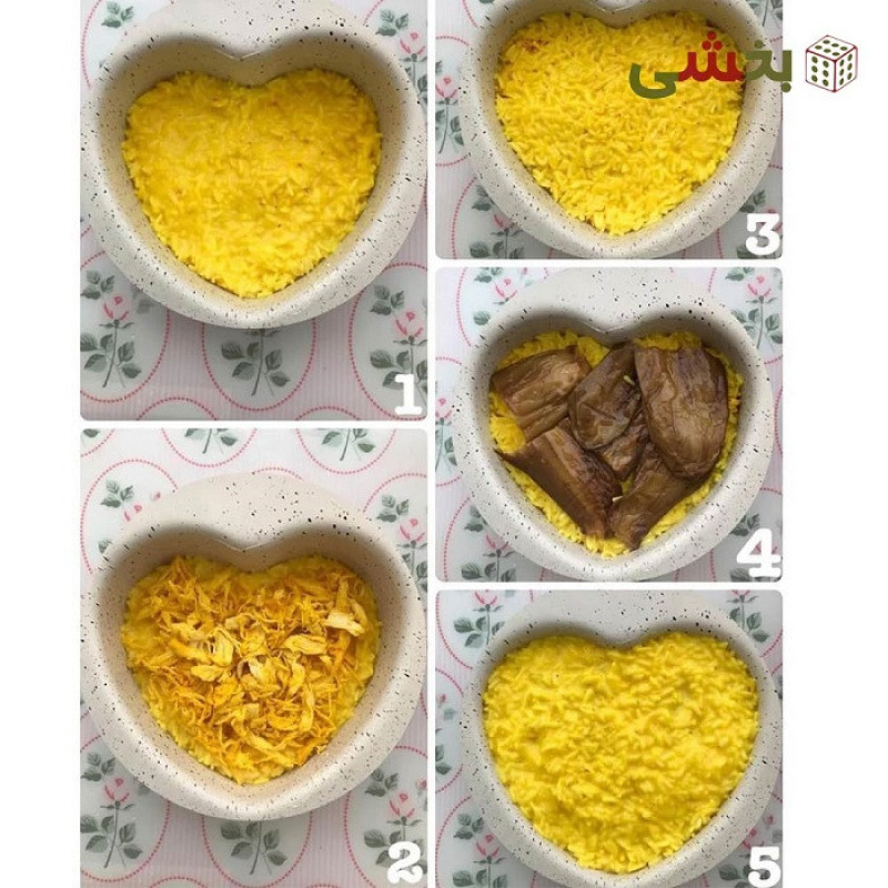 قالب ته چین به گز مدل قلبی