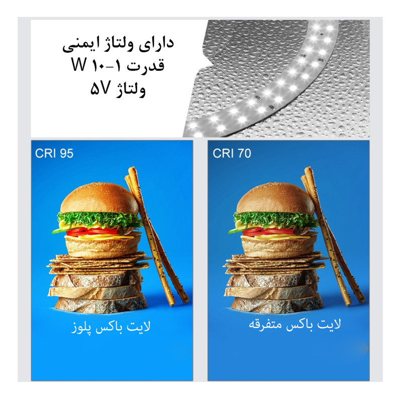 چادر عکاسی پلوز مدل Shadowless Light ابعاد 25x25 سانتی متر