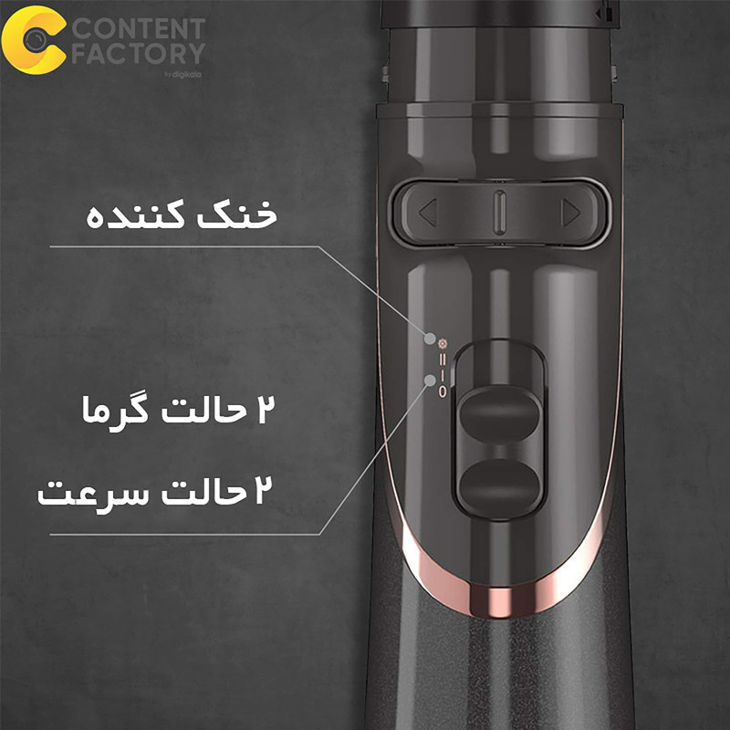 سشوار برس‌دار چرخشی 800 وات رمینگتون مدل AS8606، موتور AC، وزن 800 گرم، المنت سرامیک تورمالین، دارای سری با ویژگی حجم‌دهندگی، صاف‌کنندگی، با قابلیت فناوری تولید یون، سیم گردان