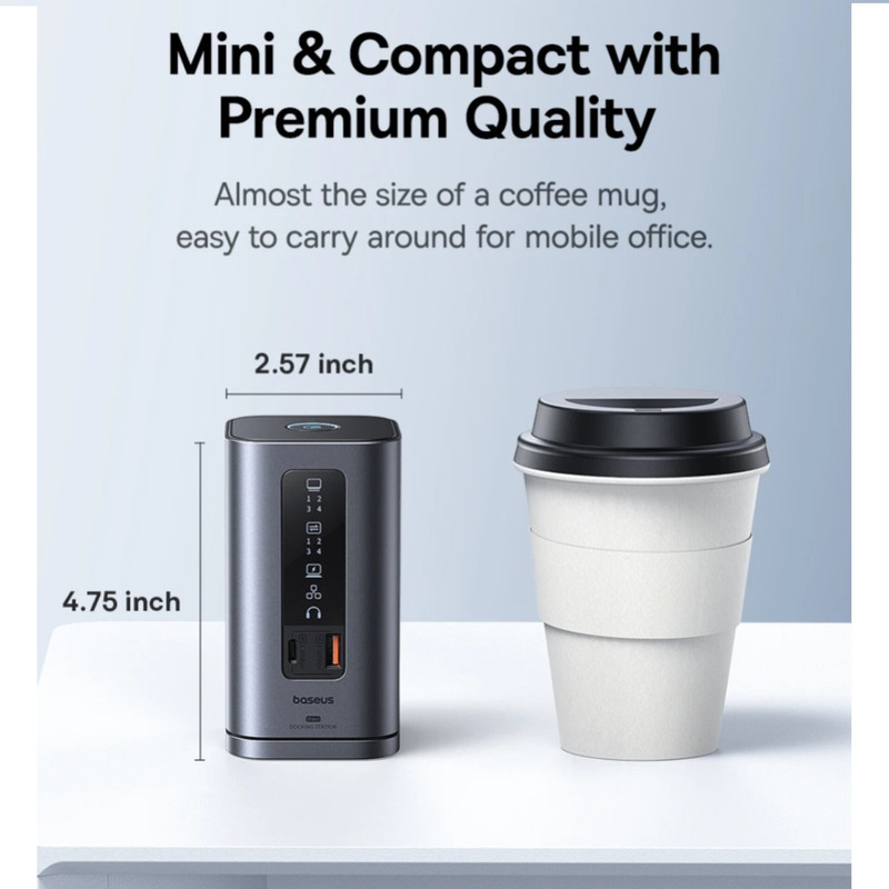 هاب 11 پورت USB-C بیسوس مدل BS-OH137  Spacemate Series