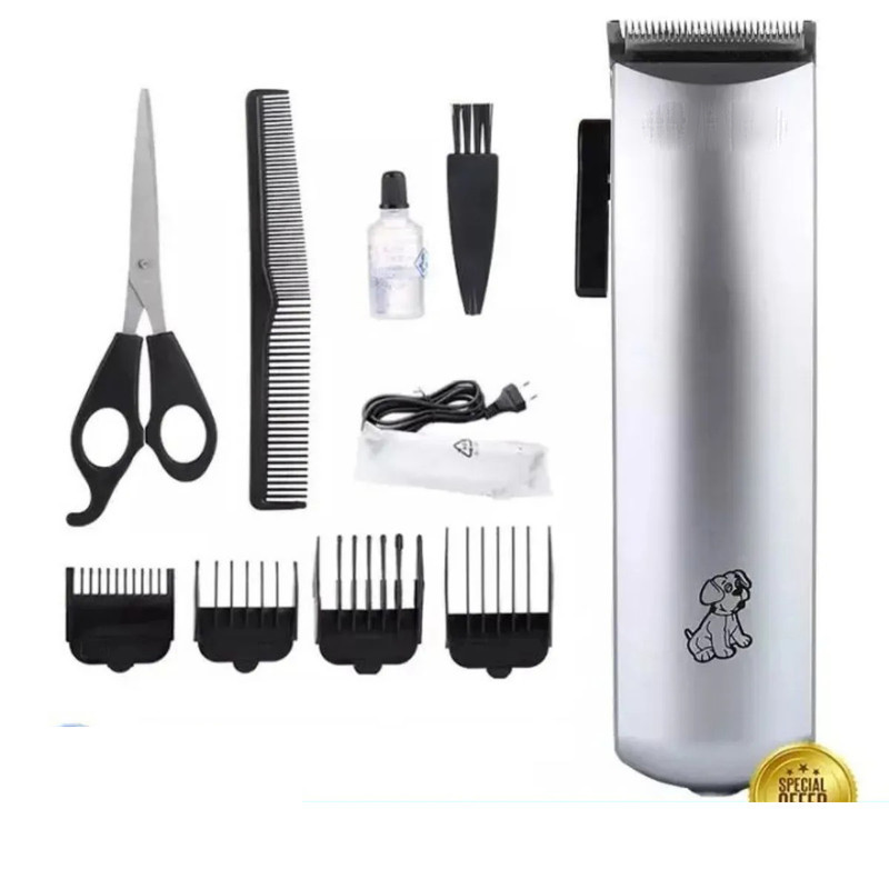 ست ماشین اصلاح و قیچی مو حیوانات خانگی وایکیل مدل WL-501 ۴ عددی