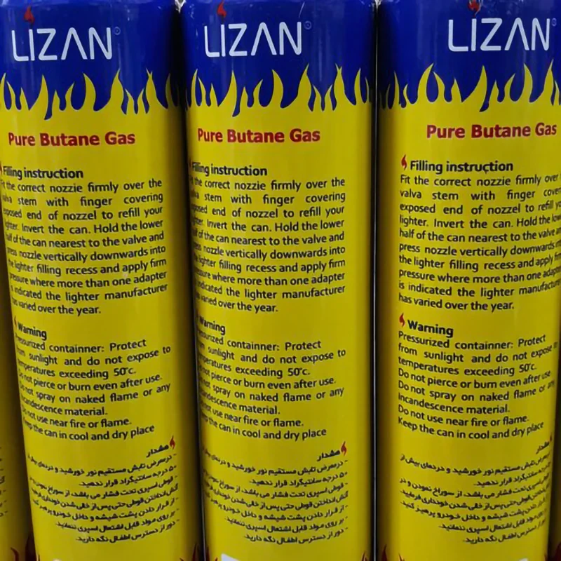 گاز فندک لزان مدل بی بو حجم 300 میلی لیتر بسته 2 عددی
