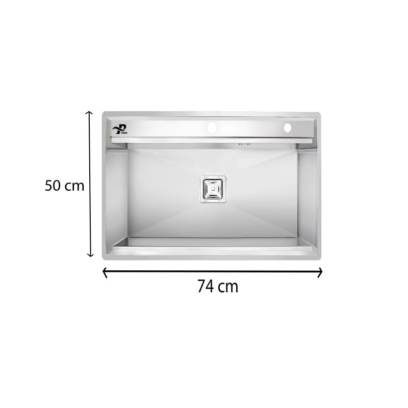 سینک ظرفشویی استیل توکار یک لگنه پرایم مدل as 740