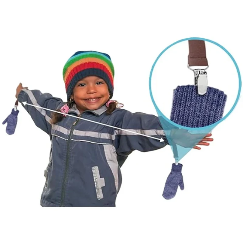 گیره لباس لوفایبر مدل گیره نگهدارنده دستکش بچگانه-60cm