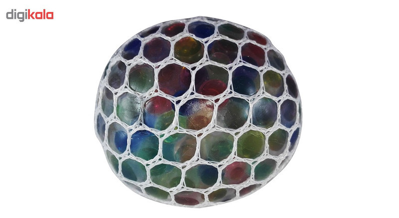 توپ بازی ضد استرس مدل Gel Bullets White Mesh Squish Ball