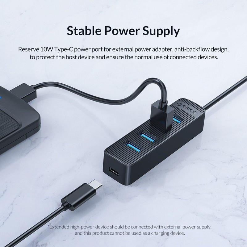 هاب چهار پورت USB-C اوریکو مدل TWC3-4A