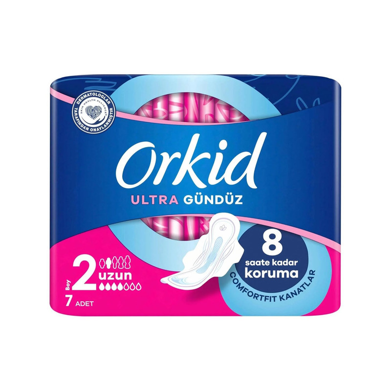 نوار بهداشتی بالدار مشبک نازک ضد حساسیت روز اورکید مدل Ultra Gunduz با جذب
زیاد سایز 2 بسته 7 عددی
