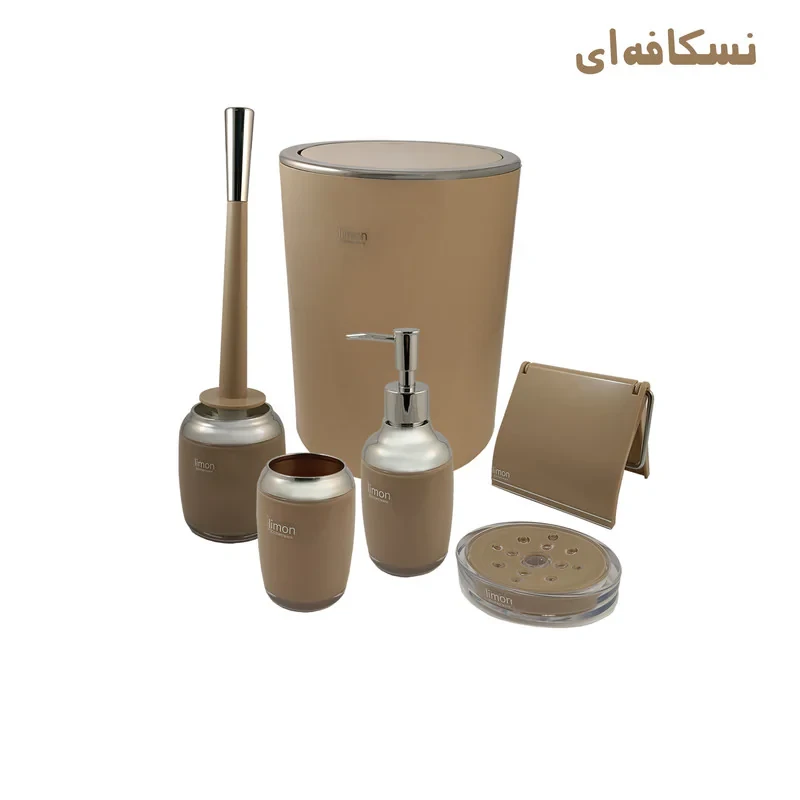 ست سرویس بهداشتی 6 تکه لیمون مدل رومانتیک