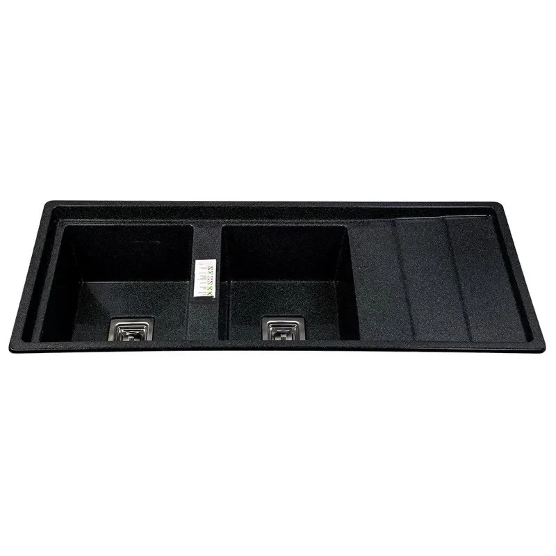 سینک ظرفشویی گرانیت توکار دو لگنه مدل 120M-AKL