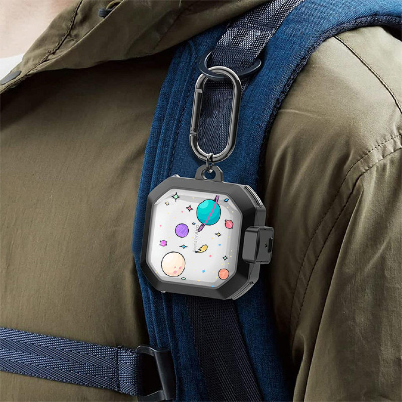 کاور طرح Colorful Space مناسب برای کیس هدفون سامسونگ Galaxy Buds Live  Buds Pro  Buds 2  Buds 2 Pro