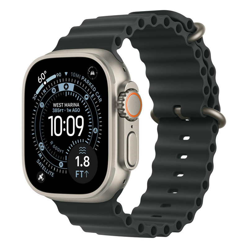 ساعت هوشمند 49 میلی متری اپل مدل Ultra 3 Black Titanium Case با بند Ocean