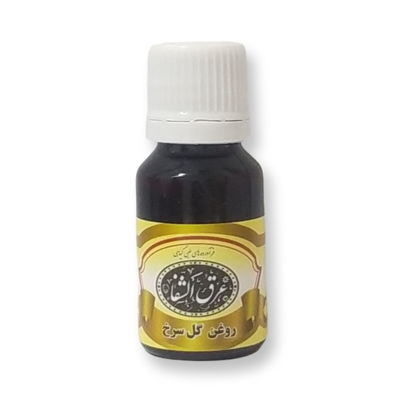 روغن بدن عرق الشفا مدل گل سرخ حجم 18 میلی لیتر