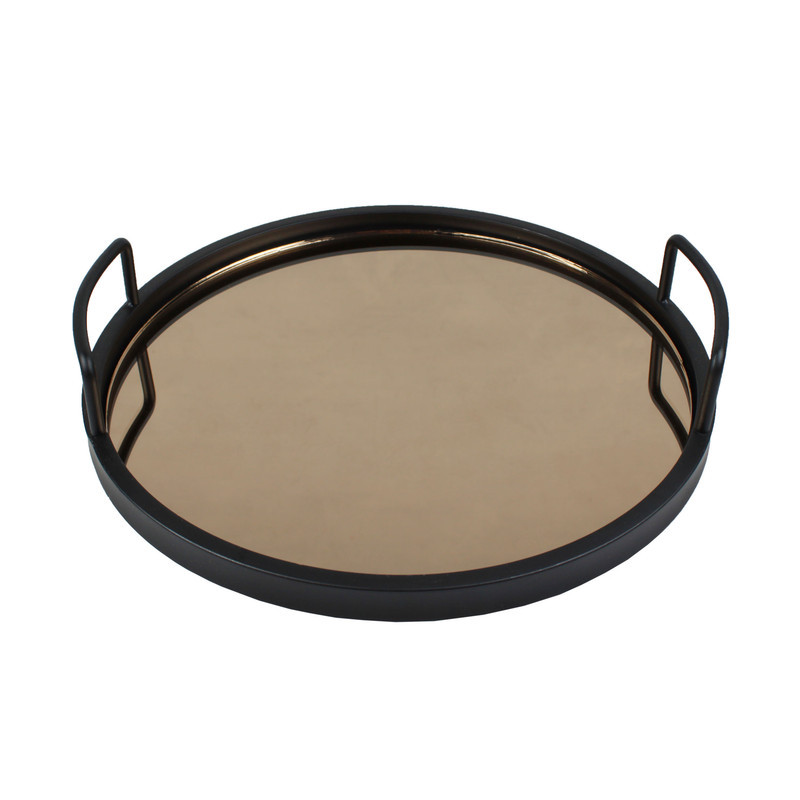 سینی دسته دار طرح کف آینه کد CF-09 سایز 33*8 سانتی متر
