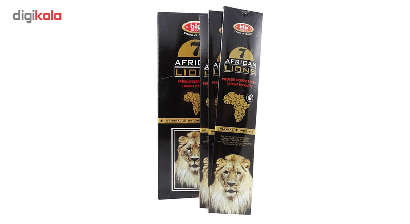 عود بیک برند مدل African Lions کد 395 - 12 بسته 20 عددی