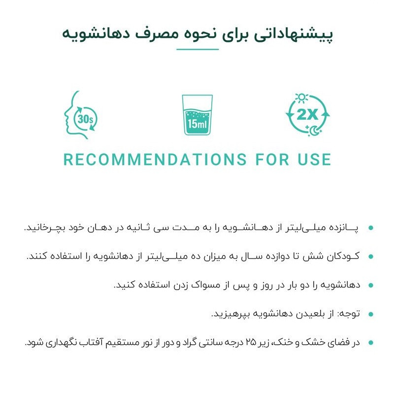 دهان شویه دنتیلایت مدل پست‌بیوتیک حجم 500 میلی‌لیتر