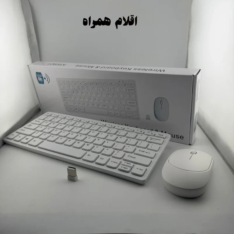 کیبورد و ماوس بی سیم مدلKM901
