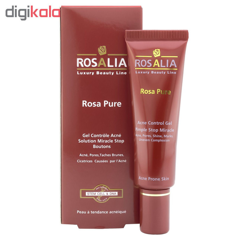 ژل ضد آکنه رزالیا مدل Rosa Pure حجم 30 میلی لیتر