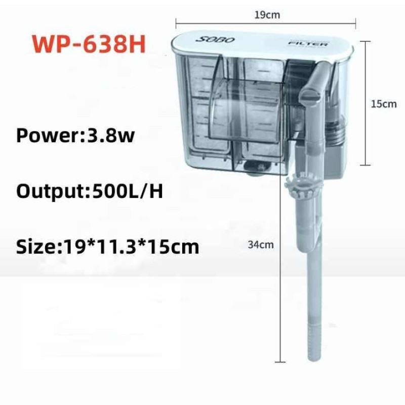 فیلتر تصفیه آب آکواریوم سوبو مدل WP-638H