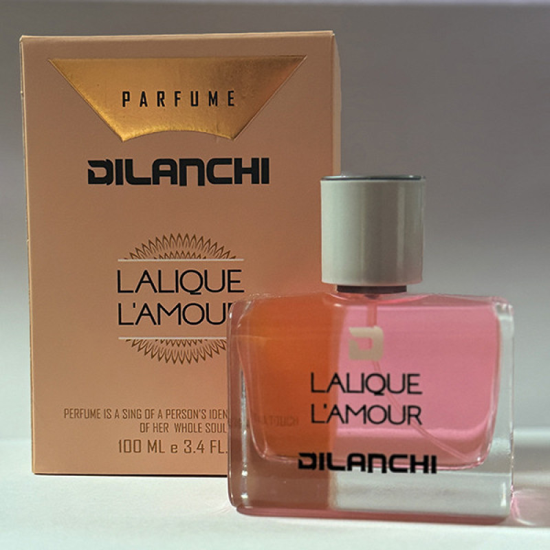 ادو پرفیوم زنانه دیلانچی مدل lalique l'amour  با رایحه معتدل حجم 100 میلی‌لیتر