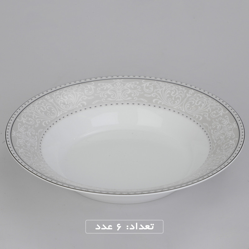 سرویس چینی 35 پارچه غذاخوری چینی زرین ایران طرح شهرزاد مدل ورونا درجه عالی