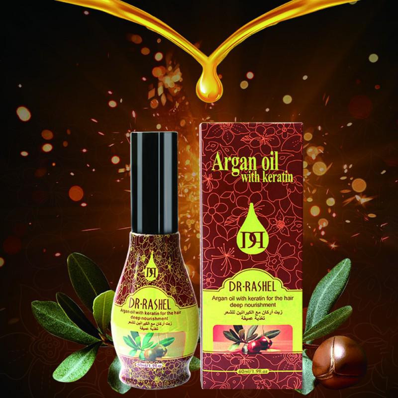 روغن مو دکتر راشل مدل آرگان و کراتین حجم 60 میلی لیتر
