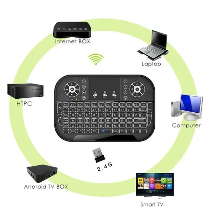 کیبورد بی‌سیم آی تی لینک مدل BT 2.4G Wireless Dual Mods