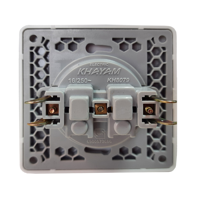 پریز خیام الکتریک مدل لوکس کد KH874