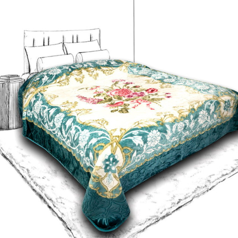 پتو دو نفره گلبافت مدل برتر کد 137 سایز 220x240 سانتی‌متر