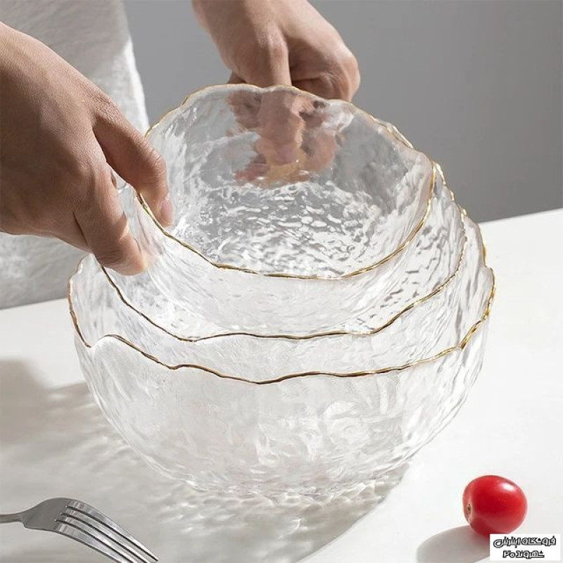 کاسه مدل دفرمه یخی کد 1369n 2795 مجموعه سه عددی