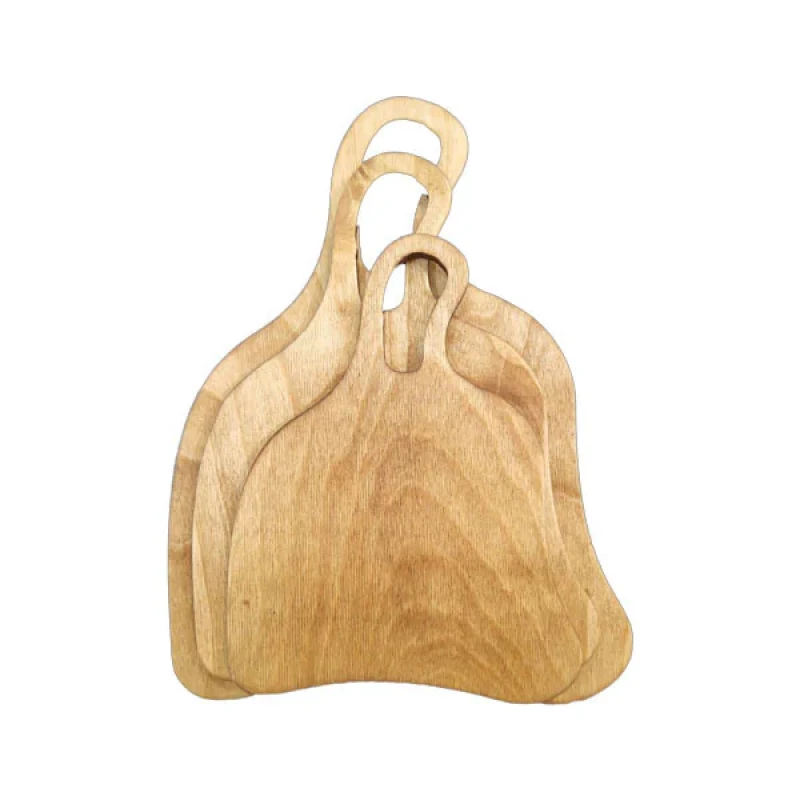 تخته گوشت مدل چوبی کد 223 مجموعه 3 عددی