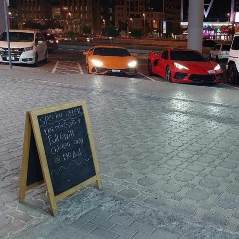 تخته سیاه مدل cafe3 سایز 100×60 سانتی متر