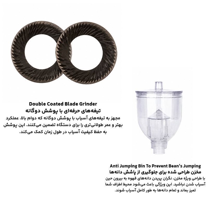 آسیاب قهوه 250 وات 250 گرم مدل 3660CG