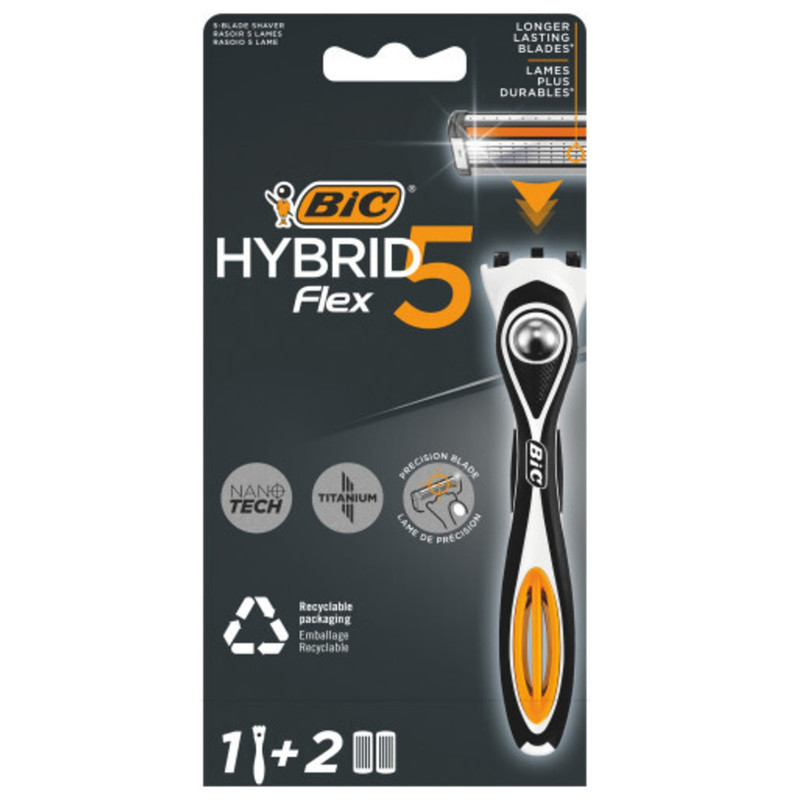 خود تراش بیک مدل HYBRID FLEX 5  بسته 2 عددی