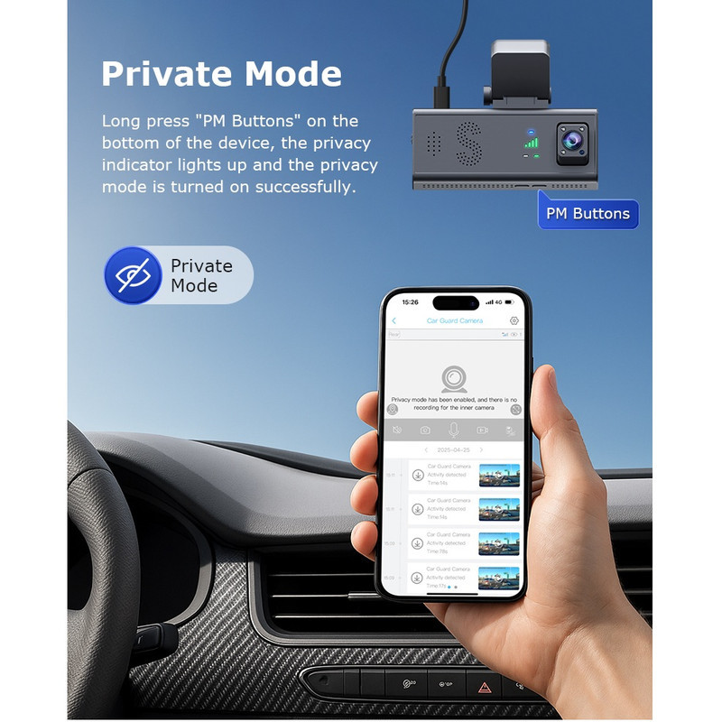 دوربین ثبت وقایع خودرو هونک مدل HK-C9-GPS-4G